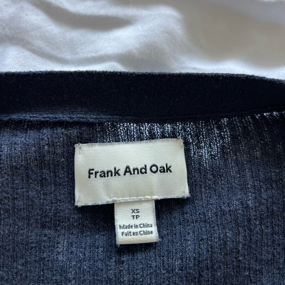 Navy Blue Button Sweater - Picture 5 of 6